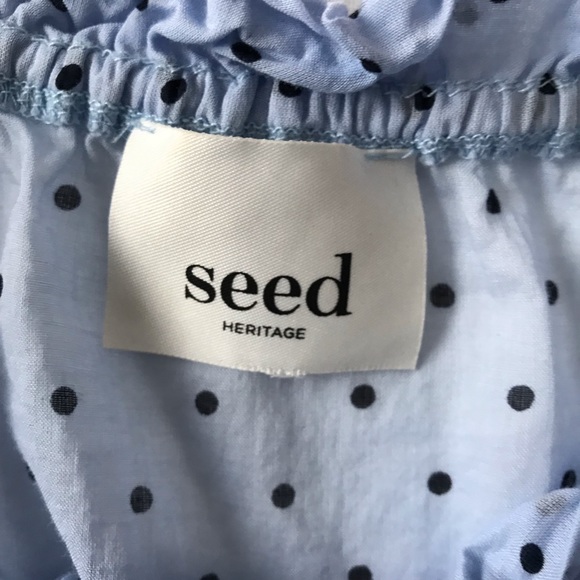 SEED HERITAGE Polka Dot Off The Shoulder Top - Picture 7 of 9